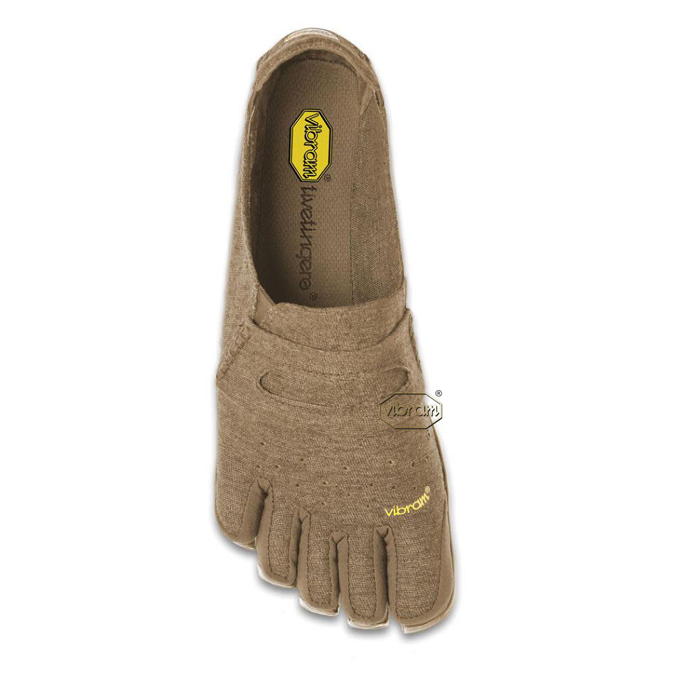 Men's Vibram CVT-Hemp Casual Shoes Khaki | CA_Z36