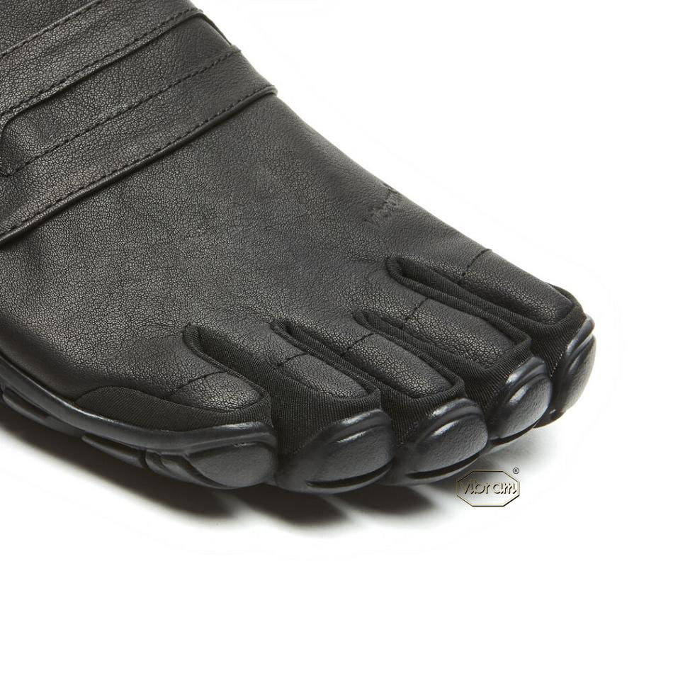 Men's Vibram CVT-Leather Casual Shoes Black | CA_G79