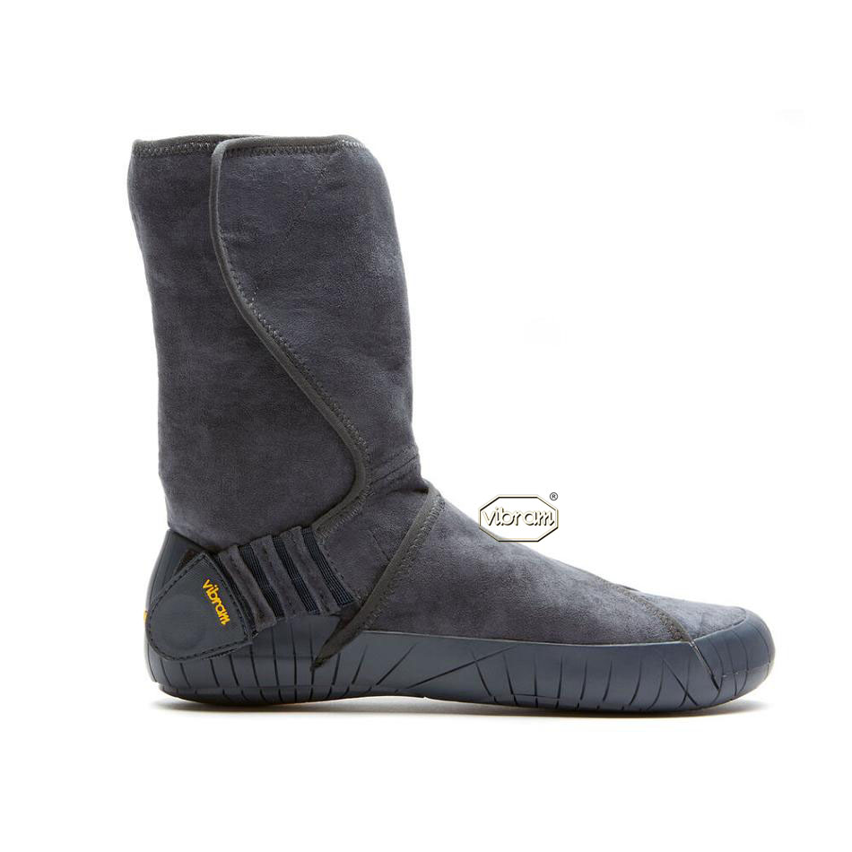 Men's Vibram Furoshiki Eastern Traveler Mid Boots Grey | CA_P08