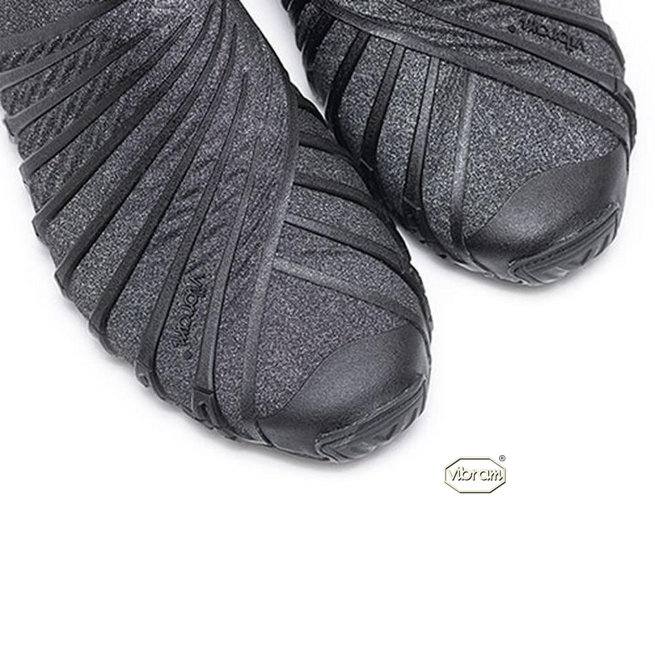 Men's Vibram Furoshiki EcoFree Shoes Black | CA_N23