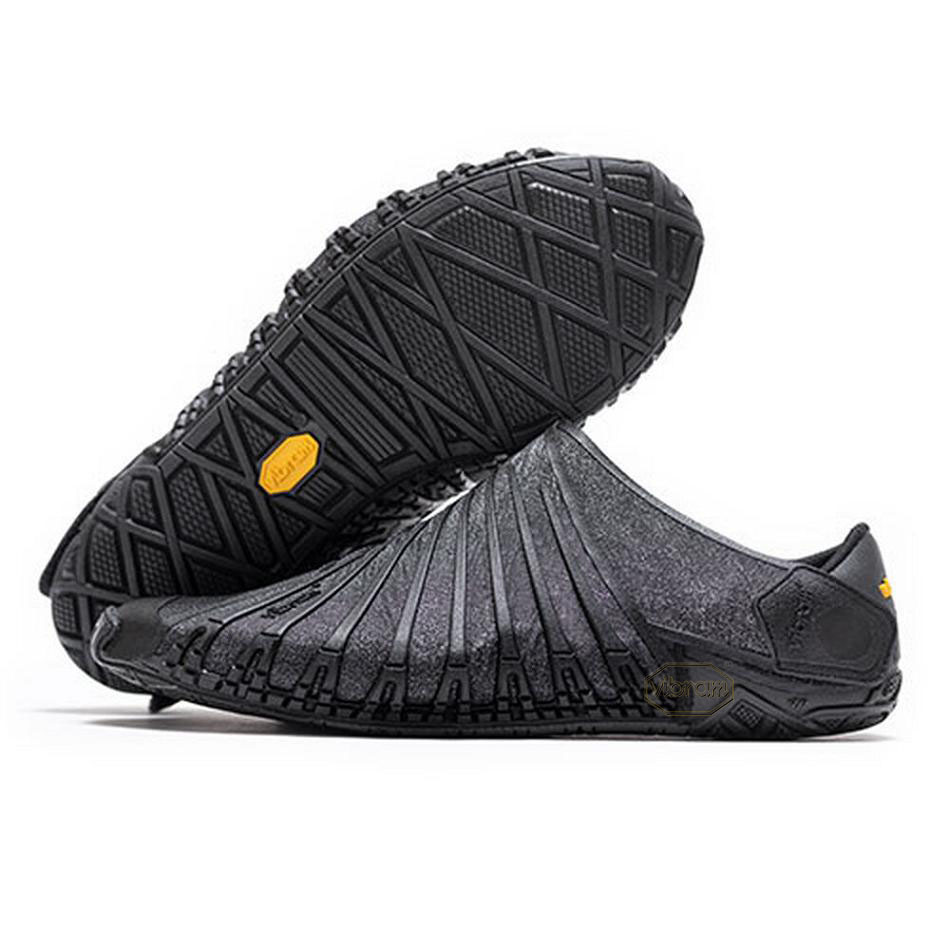 Men\'s Vibram Furoshiki EcoFree Shoes Black | CA_N23