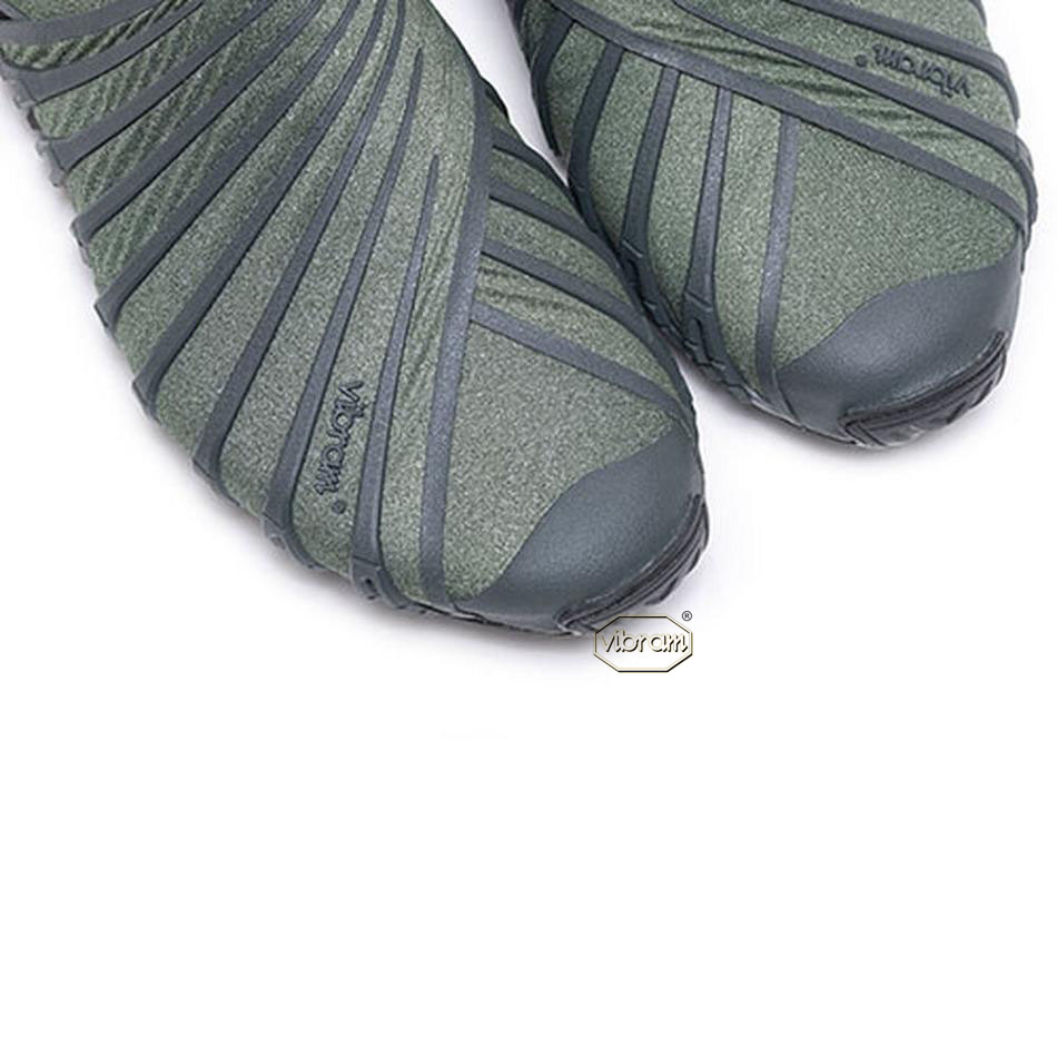 Men's Vibram Furoshiki EcoFree Shoes Green | CA_Y48