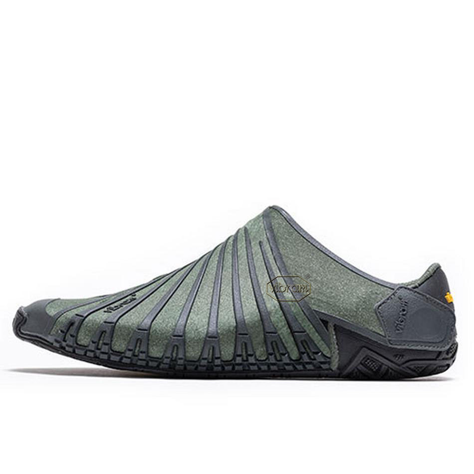 Men's Vibram Furoshiki EcoFree Shoes Green | CA_Y48