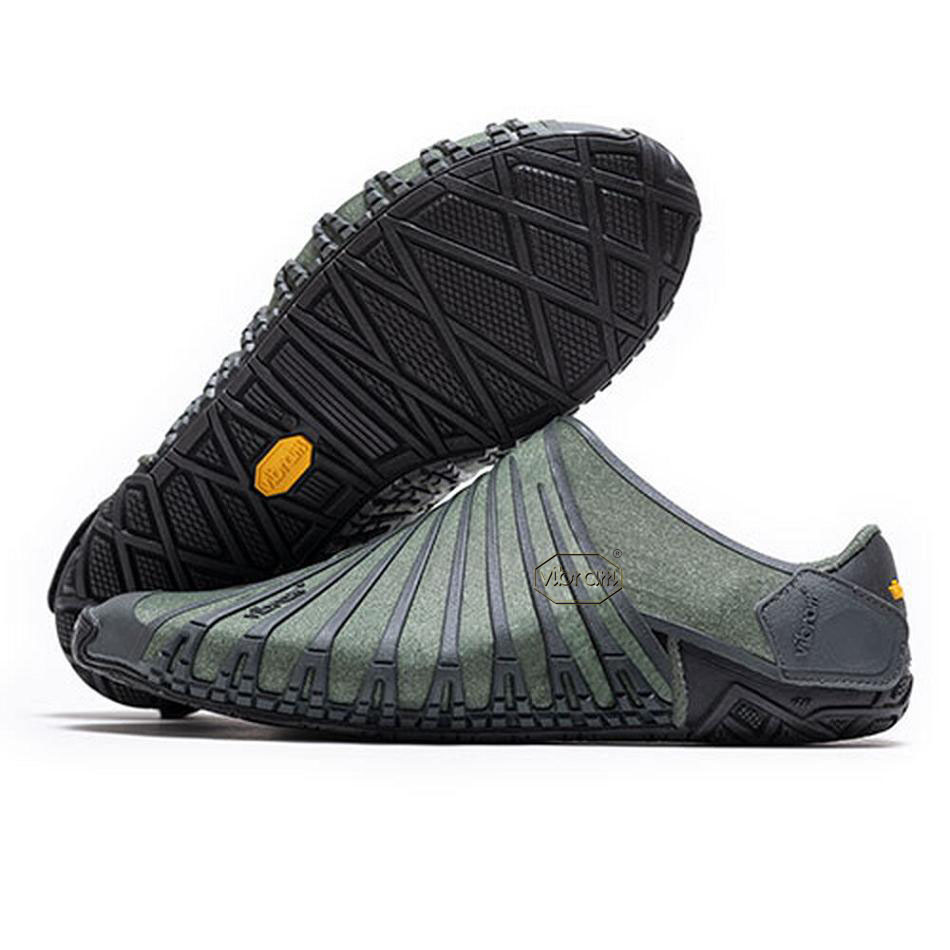 Men\'s Vibram Furoshiki EcoFree Shoes Green | CA_Y48