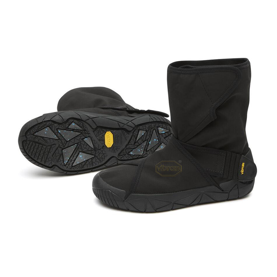 Men\'s Vibram Furoshiki Oslo WP Arctic Grip Boots Black | CA_D05