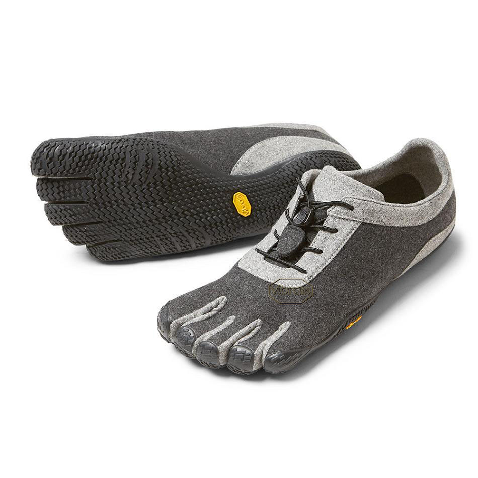 Men\'s Vibram KSO ECO Wool Casual Shoes Grey / Black | CA_E21