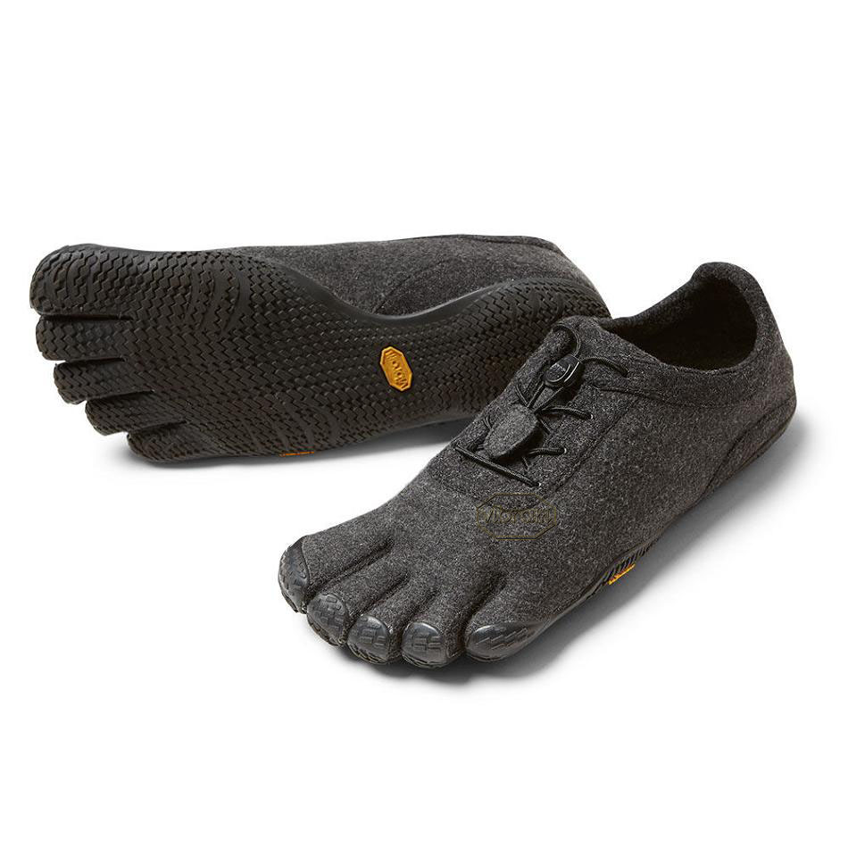 Men\'s Vibram KSO ECO Wool Casual Shoes Grey / Black | CA_J63