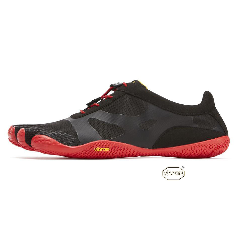 Men's Vibram KSO EVO Training Shoes Black / Red | CA_T02