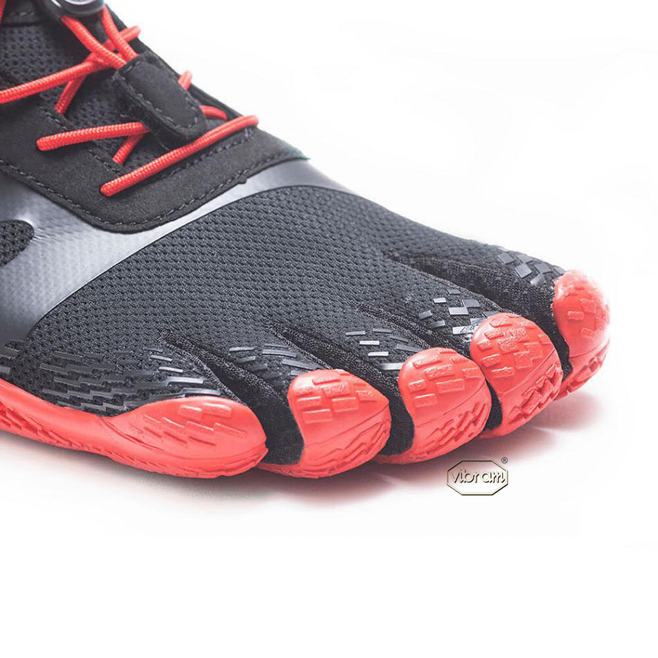 Men's Vibram KSO EVO Training Shoes Black / Red | CA_T02