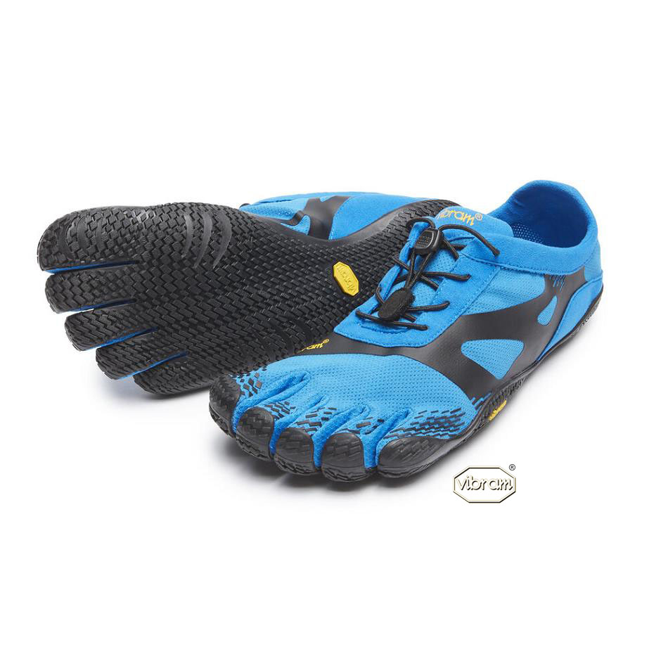 Men\'s Vibram KSO EVO Training Shoes Blue / Black | CA_X91