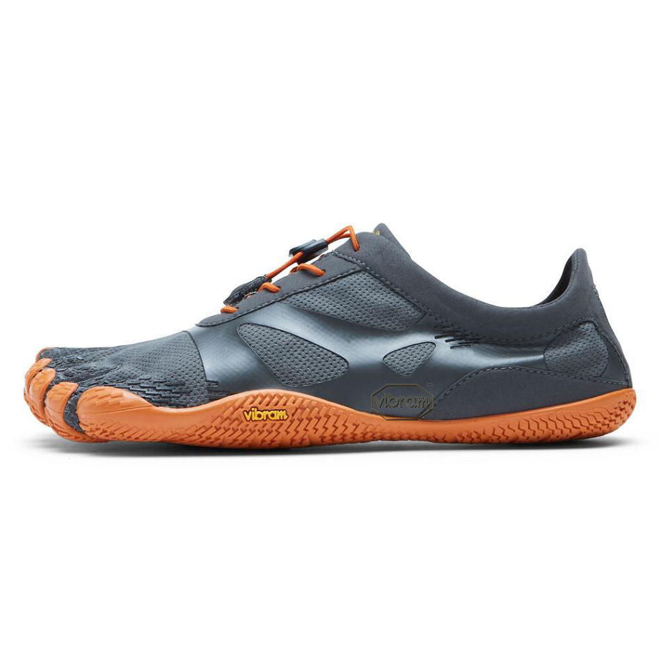 Men's Vibram KSO EVO Training Shoes Grey / Orange | CA_H62