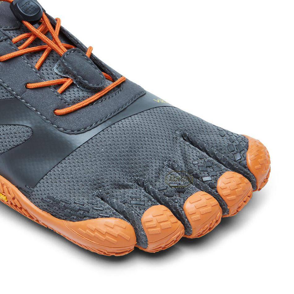 Men's Vibram KSO EVO Training Shoes Grey / Orange | CA_H62