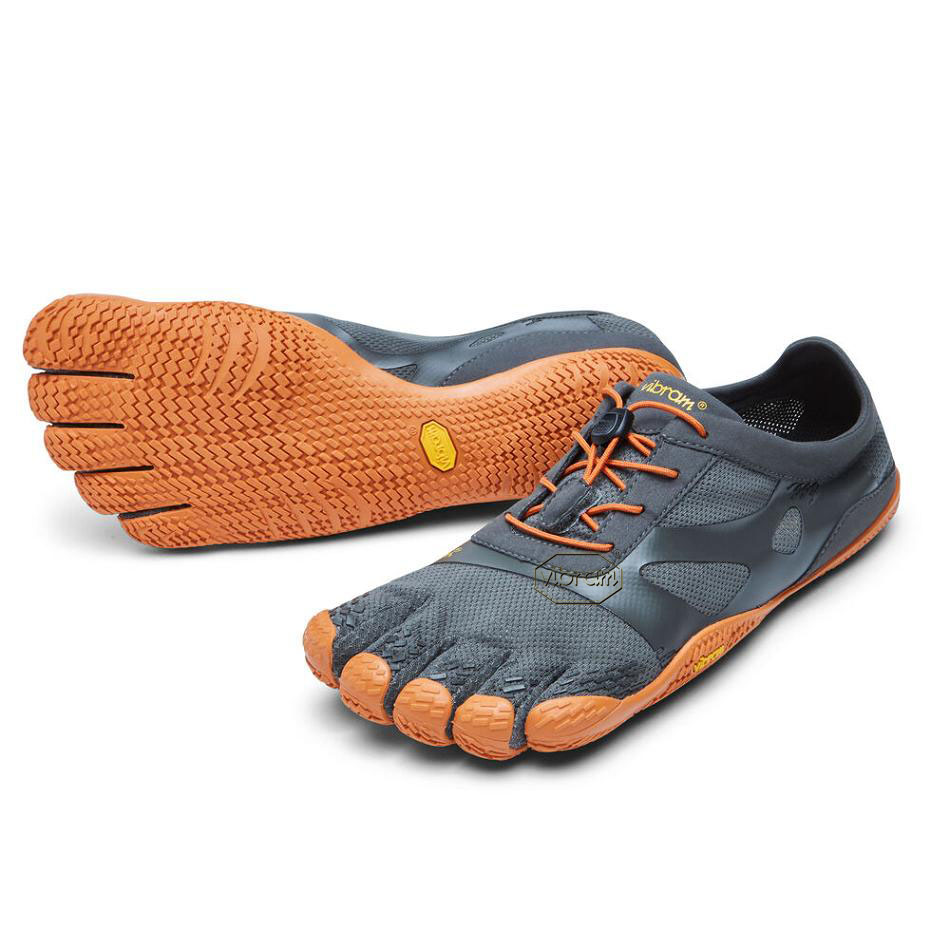 Men\'s Vibram KSO EVO Training Shoes Grey / Orange | CA_H62