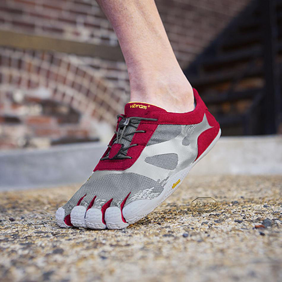 Men's Vibram KSO EVO Training Shoes Grey / Red | CA_T74