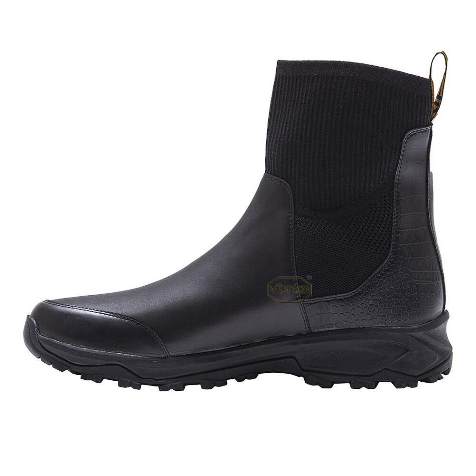 Men's Vibram Luxury Rubber Boots Black | CA_F09