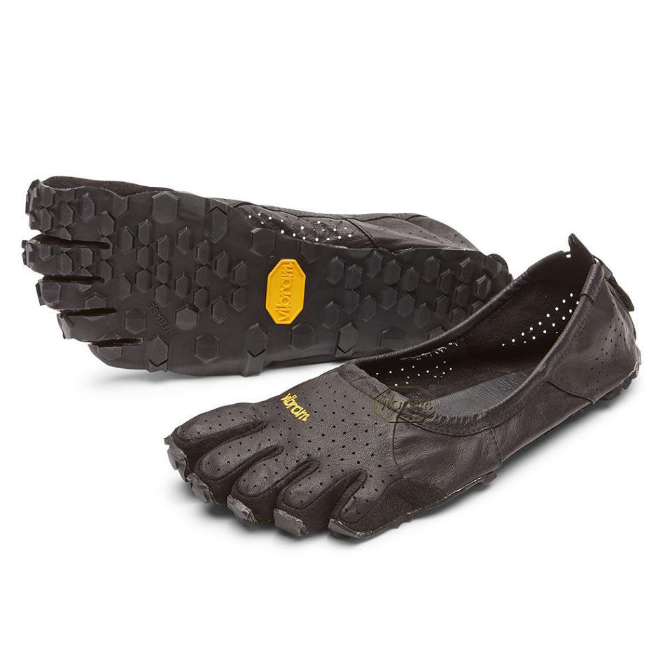 Men\'s Vibram Moc LB Casual Shoes Black | CA_K88