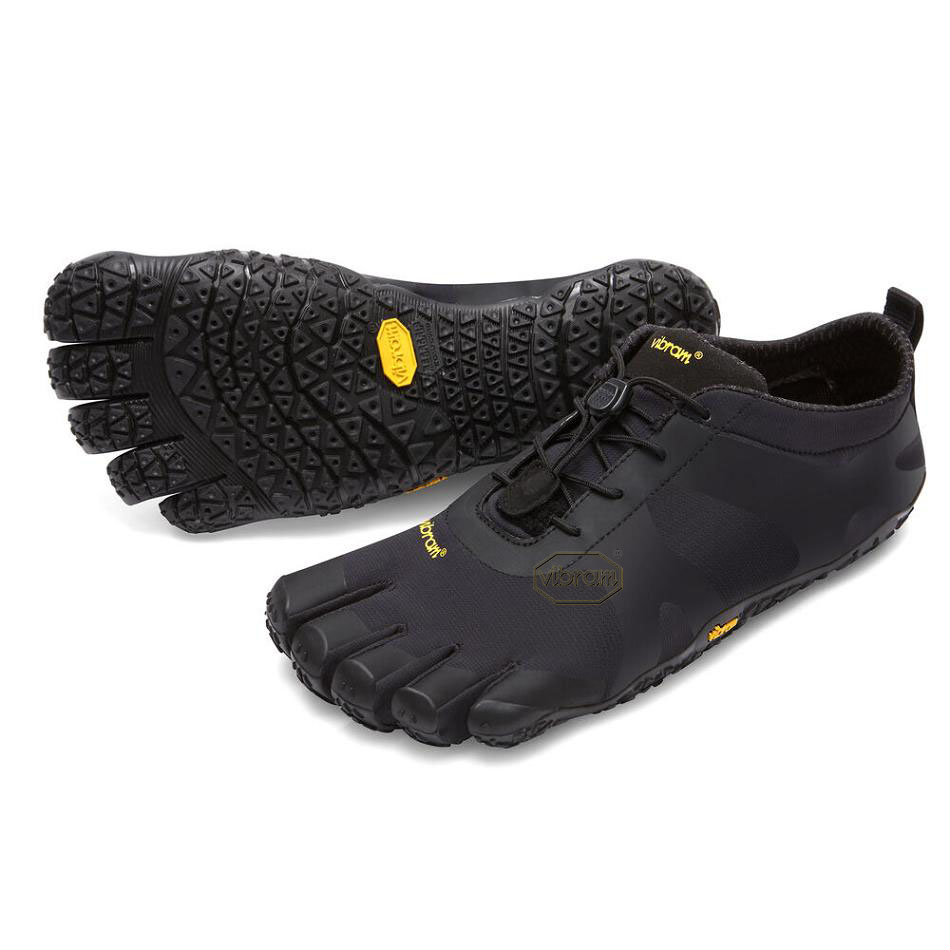 Men\'s Vibram V-Alpha Hiking Shoes Black | CA_S28