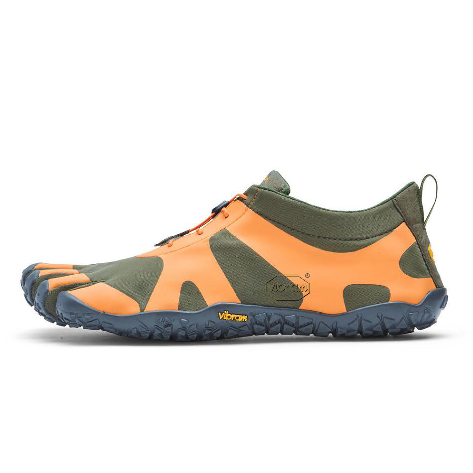 Men's Vibram V-Alpha Hiking Shoes Orange / Grey | CA_B88