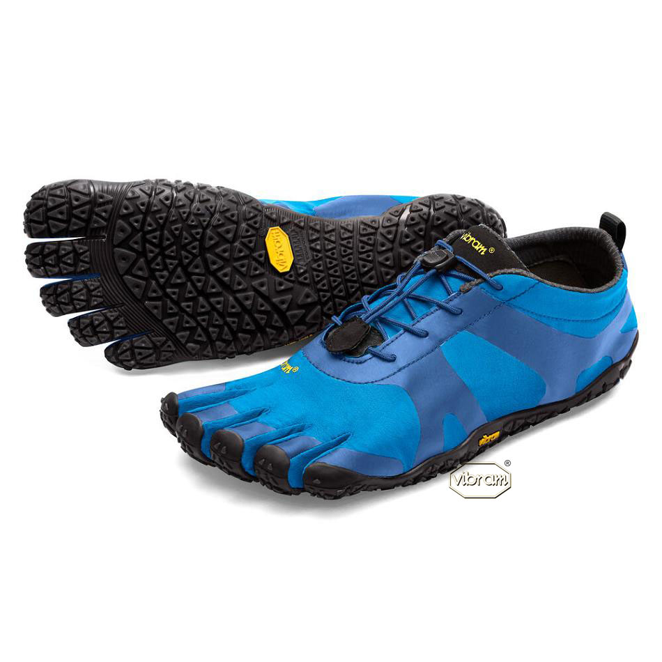 Men\'s Vibram V-Alpha Training Shoes Blue / Black | CA_J60