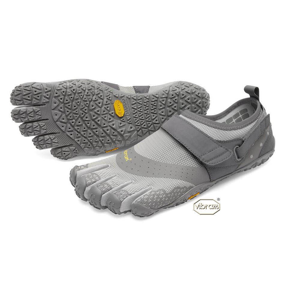 Men\'s Vibram V-Aqua Water Shoes Grey | CA_Z39