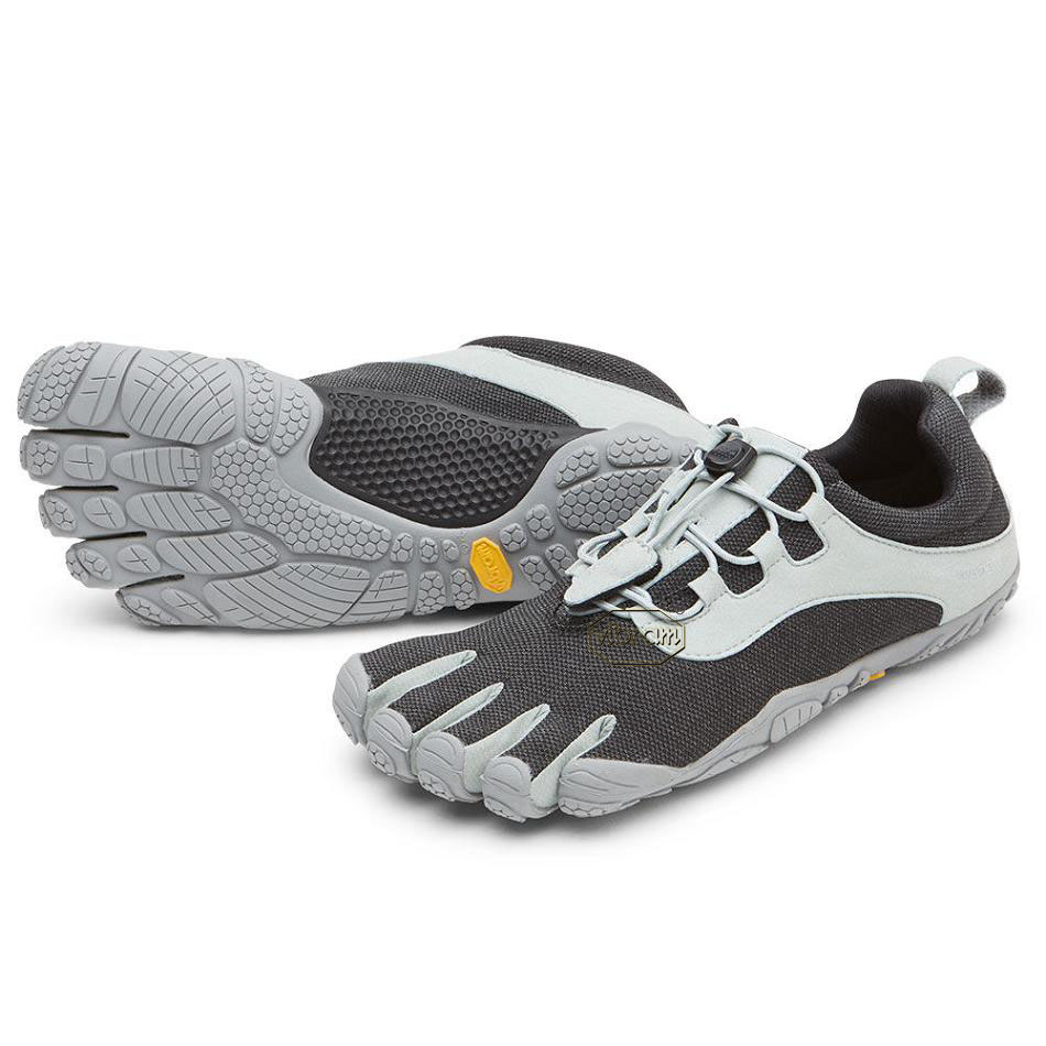 Men\'s Vibram V-Run Retro Running Shoes Black / Grey | CA_W47