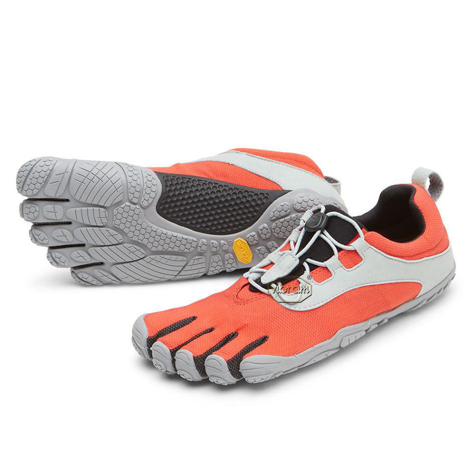 Men\'s Vibram V-Run Retro Running Shoes Red / Black / Grey | CA_W95