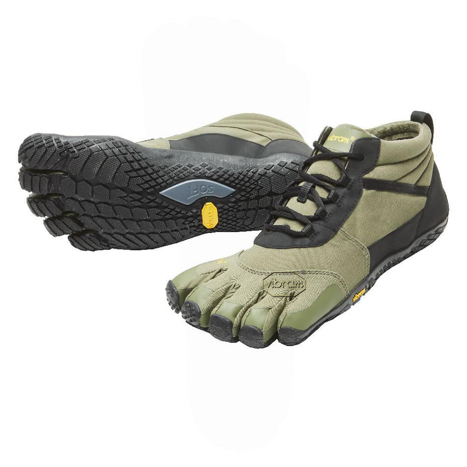 Men\'s Vibram V-Trek Insulated Hiking Shoes Black | CA_Q43