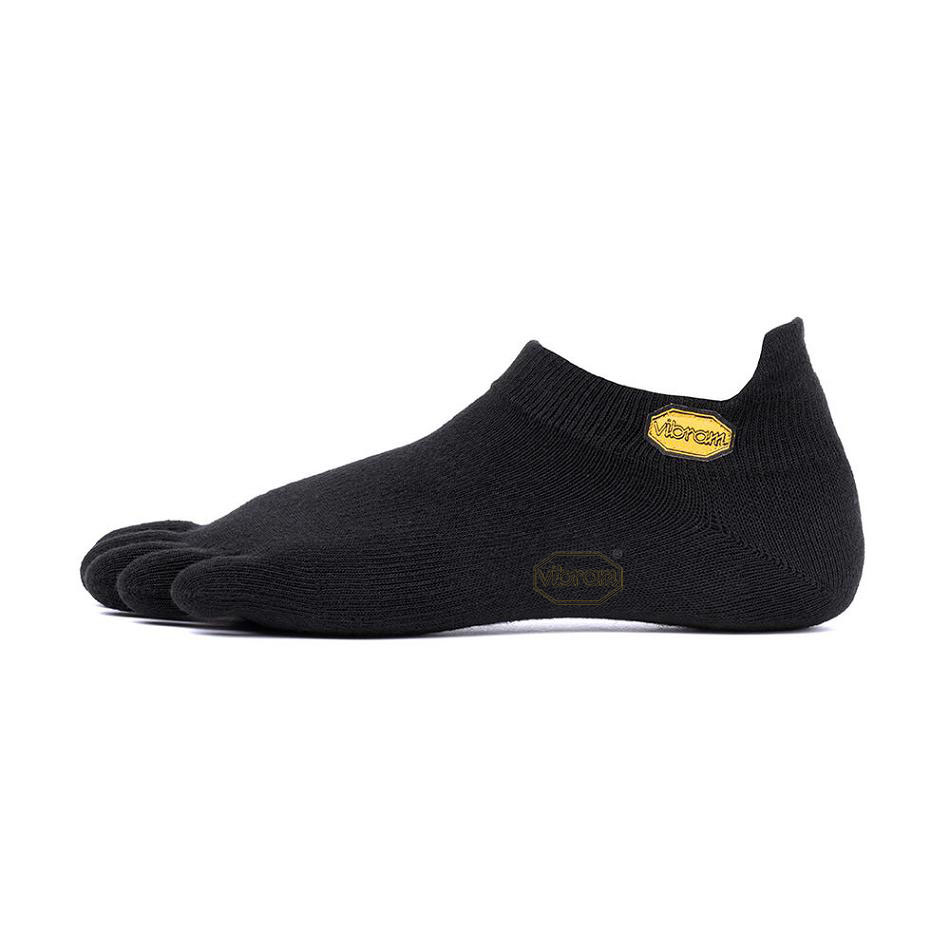 Women\'s Vibram 5TOE No Show Socks Black | CA_U97