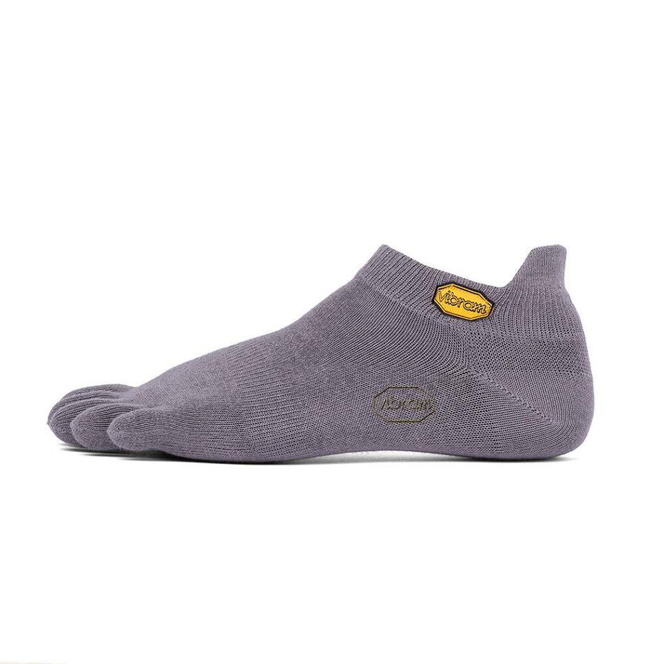 Women\'s Vibram 5TOE No Show Socks Grey | CA_K10