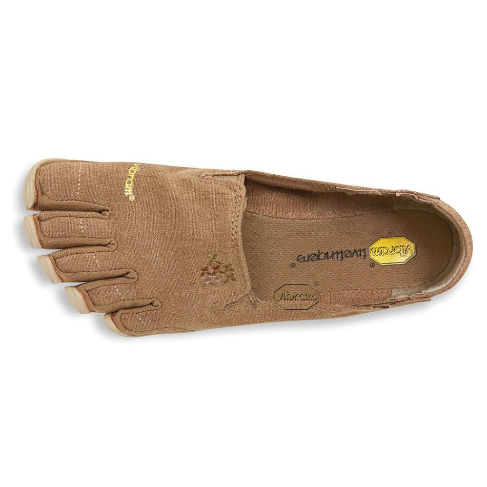 Women's Vibram CVT-Hemp Casual Shoes Khaki | CA_A27