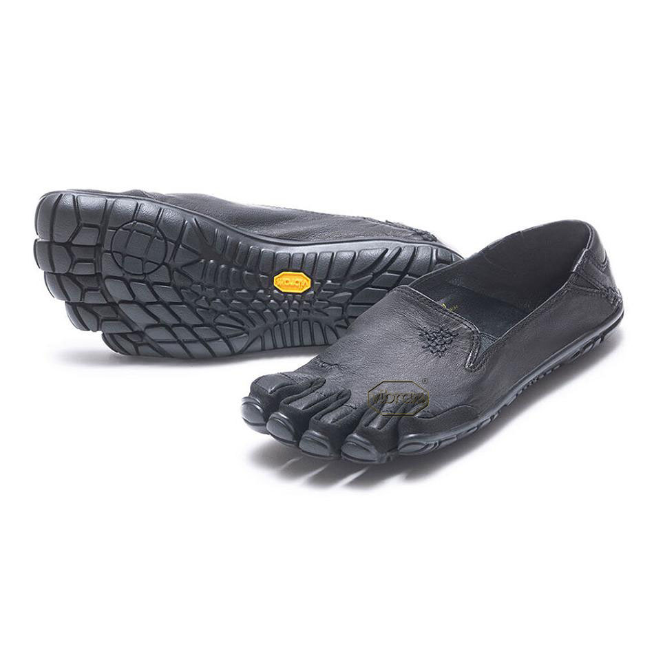 Women\'s Vibram CVT-Leather Casual Shoes Black | CA_C17