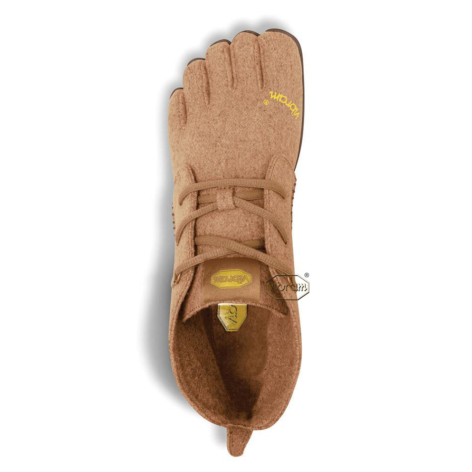 Women's Vibram CVT-Wool Hiking Shoes Brown | CA_D02