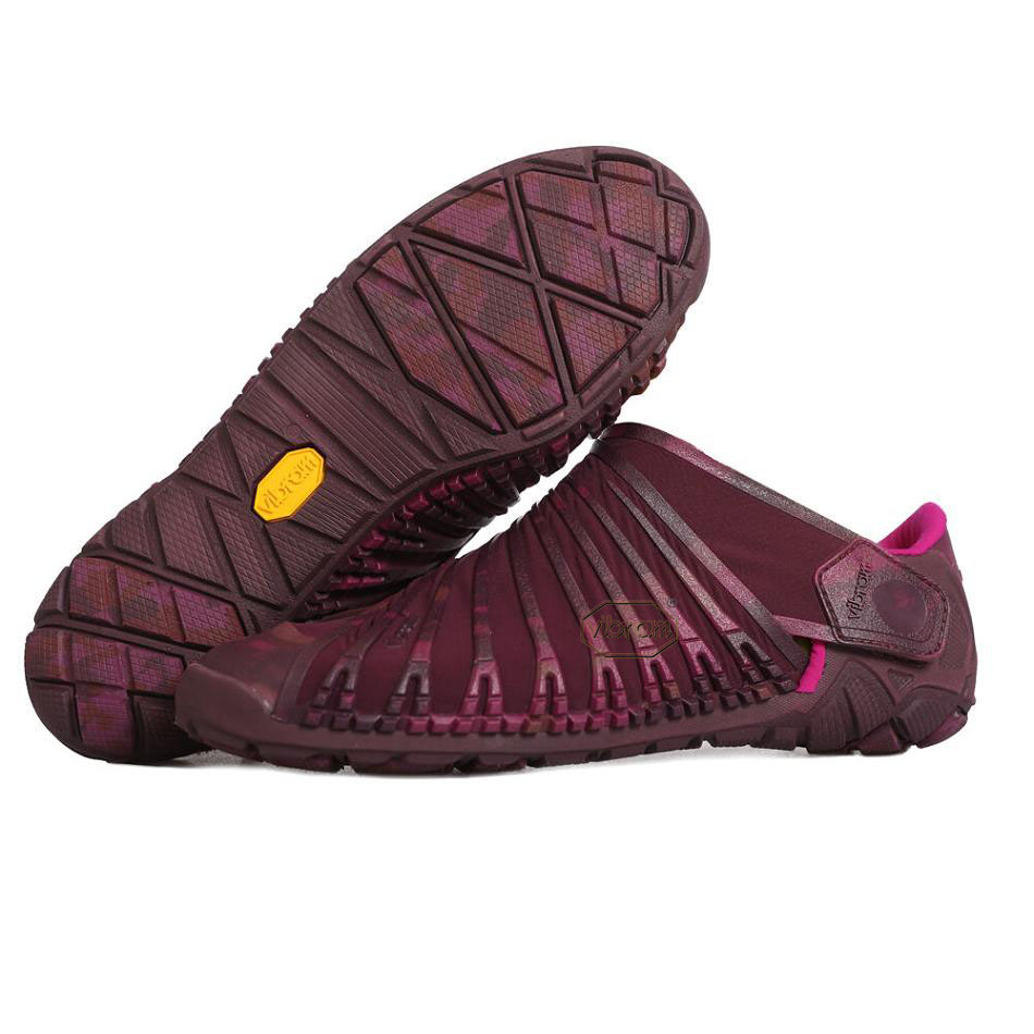 Women\'s Vibram Furoshiki Evo Shoes Burgundy | CA_B64