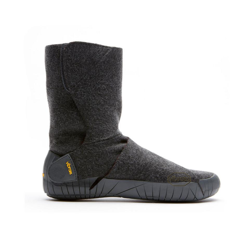 Women's Vibram Furoshiki Russian Felt Mid Boots Grey | CA_B40