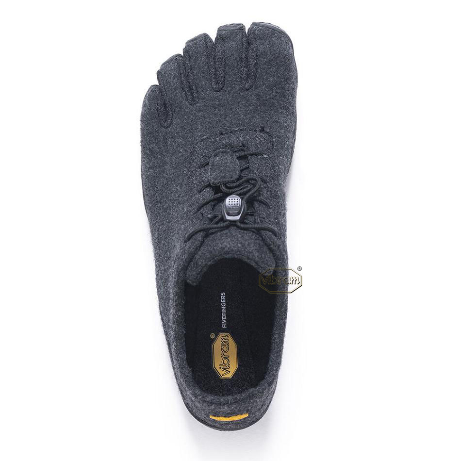 Women's Vibram KSO ECO Wool Casual Shoes Grey / Black | CA_H14