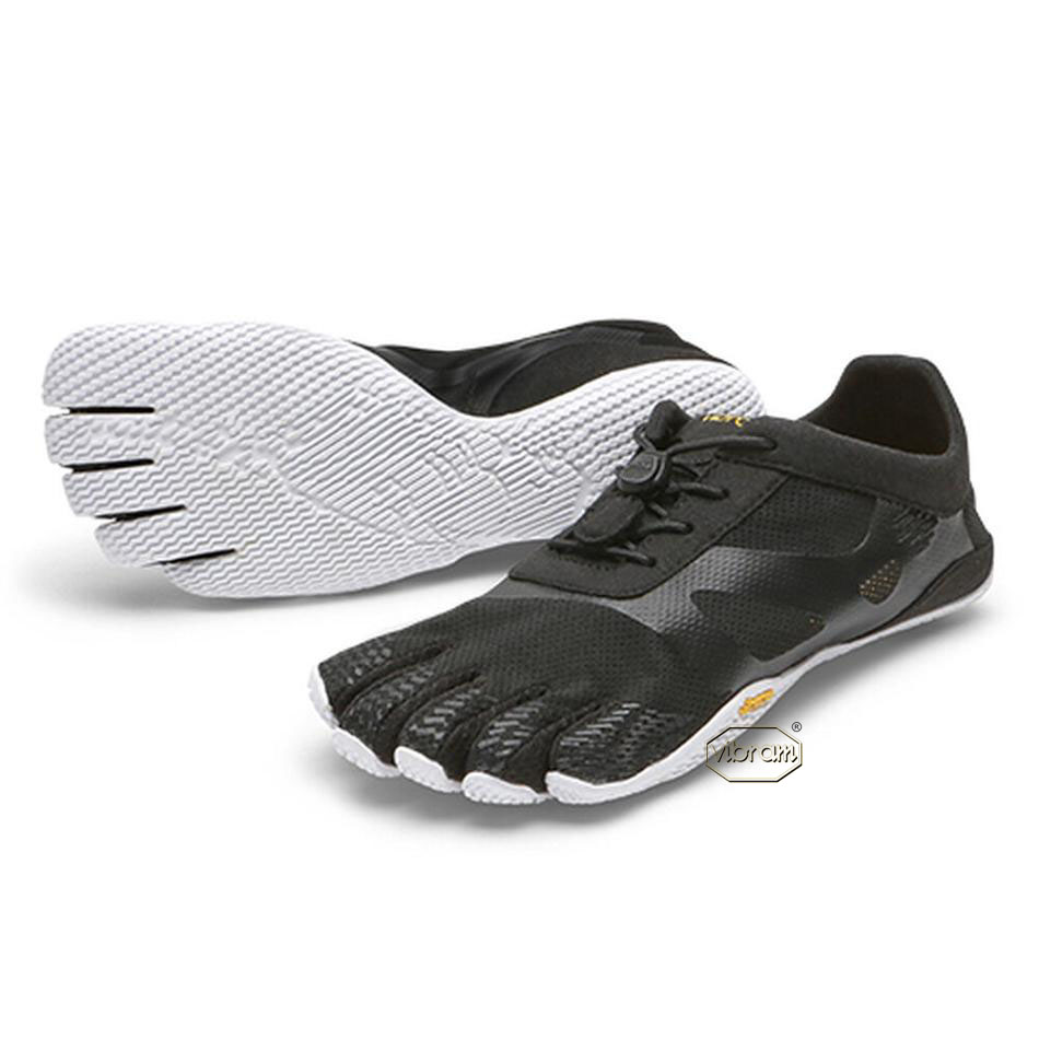 Women\'s Vibram KSO EVO Training Shoes Black / White | CA_H08