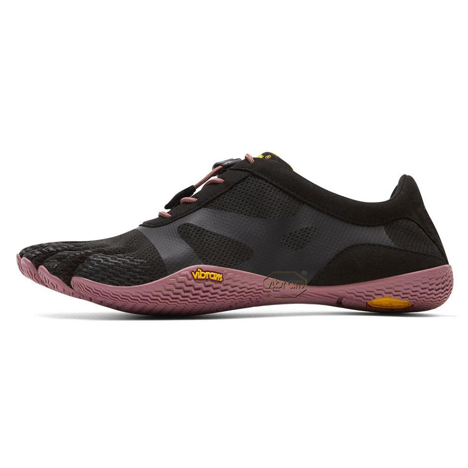 Women's Vibram KSO EVO Training Shoes Black / Rose | CA_R52