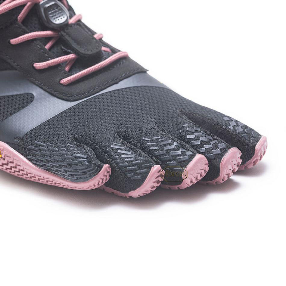 Women's Vibram KSO EVO Training Shoes Black / Rose | CA_R52