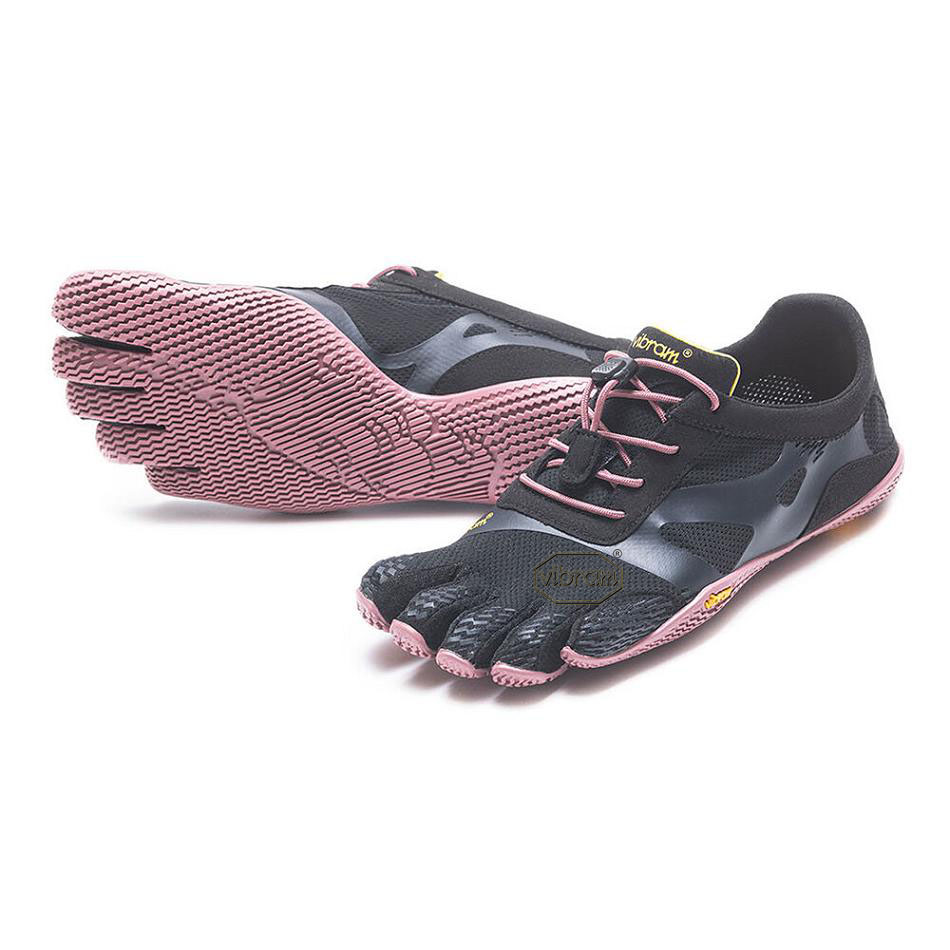 Women\'s Vibram KSO EVO Training Shoes Black / Rose | CA_R52