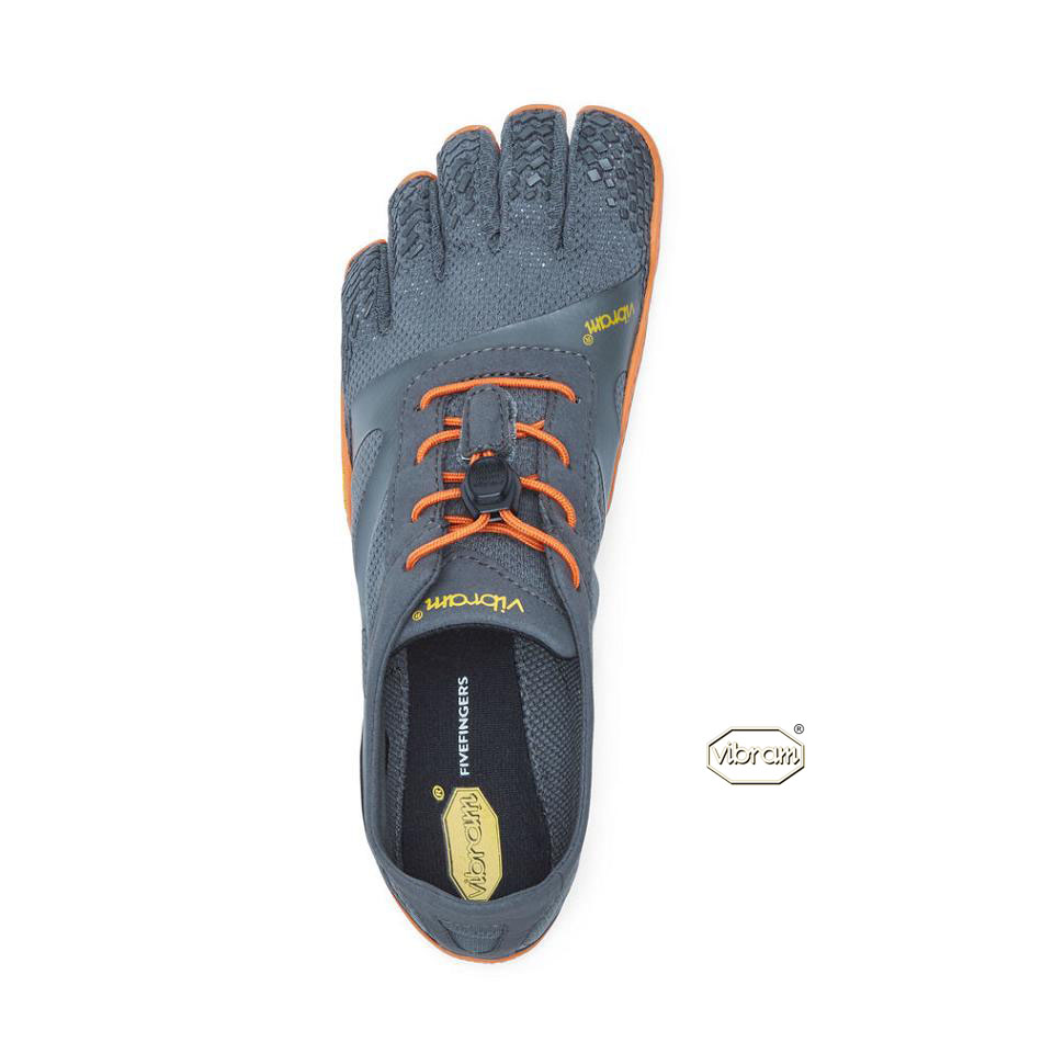 Women's Vibram KSO EVO Training Shoes Grey / Orange | CA_G82