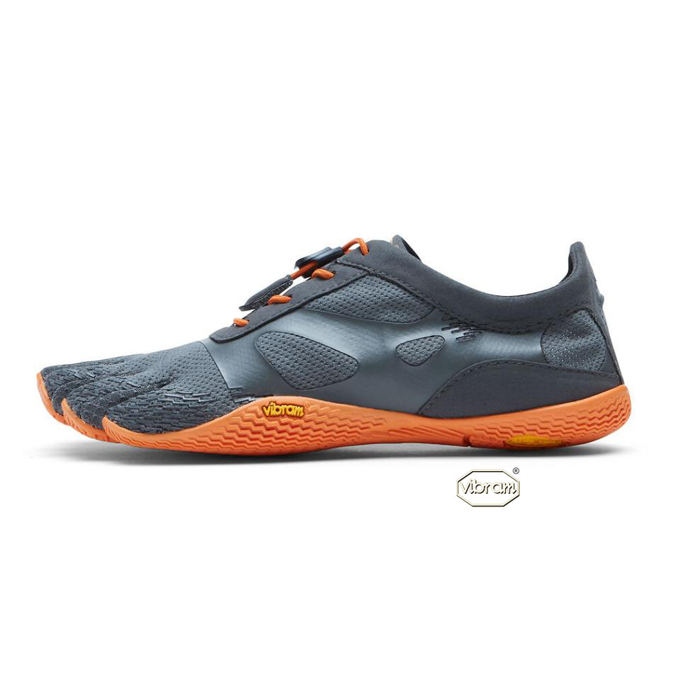 Women's Vibram KSO EVO Training Shoes Grey / Orange | CA_G82