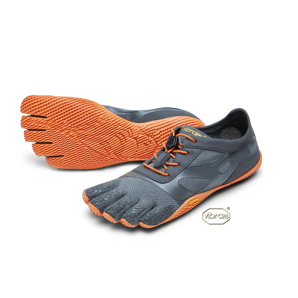 Women\'s Vibram KSO EVO Training Shoes Grey / Orange | CA_G82