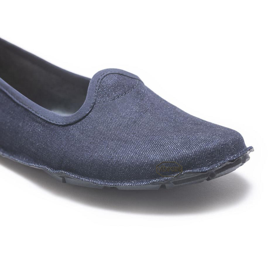 Women's Vibram One Quarter Canvas Shoes Blue | CA_E45