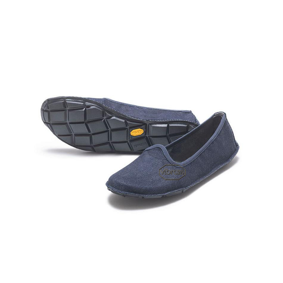 Women\'s Vibram One Quarter Canvas Shoes Blue | CA_E45