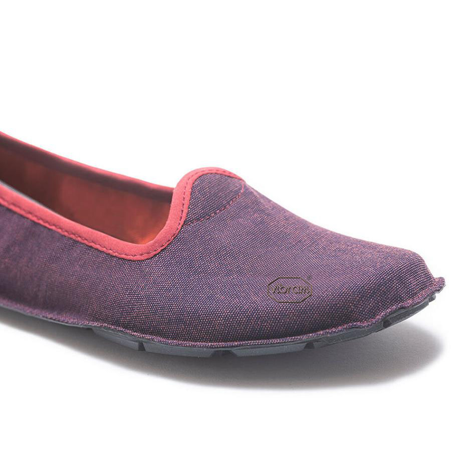 Women's Vibram One Quarter Canvas Shoes Red | CA_W50