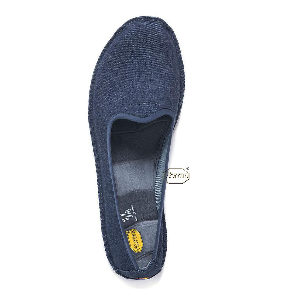 Women's Vibram One Quarter Jeans Shoes Dark Blue / Black | CA_A78