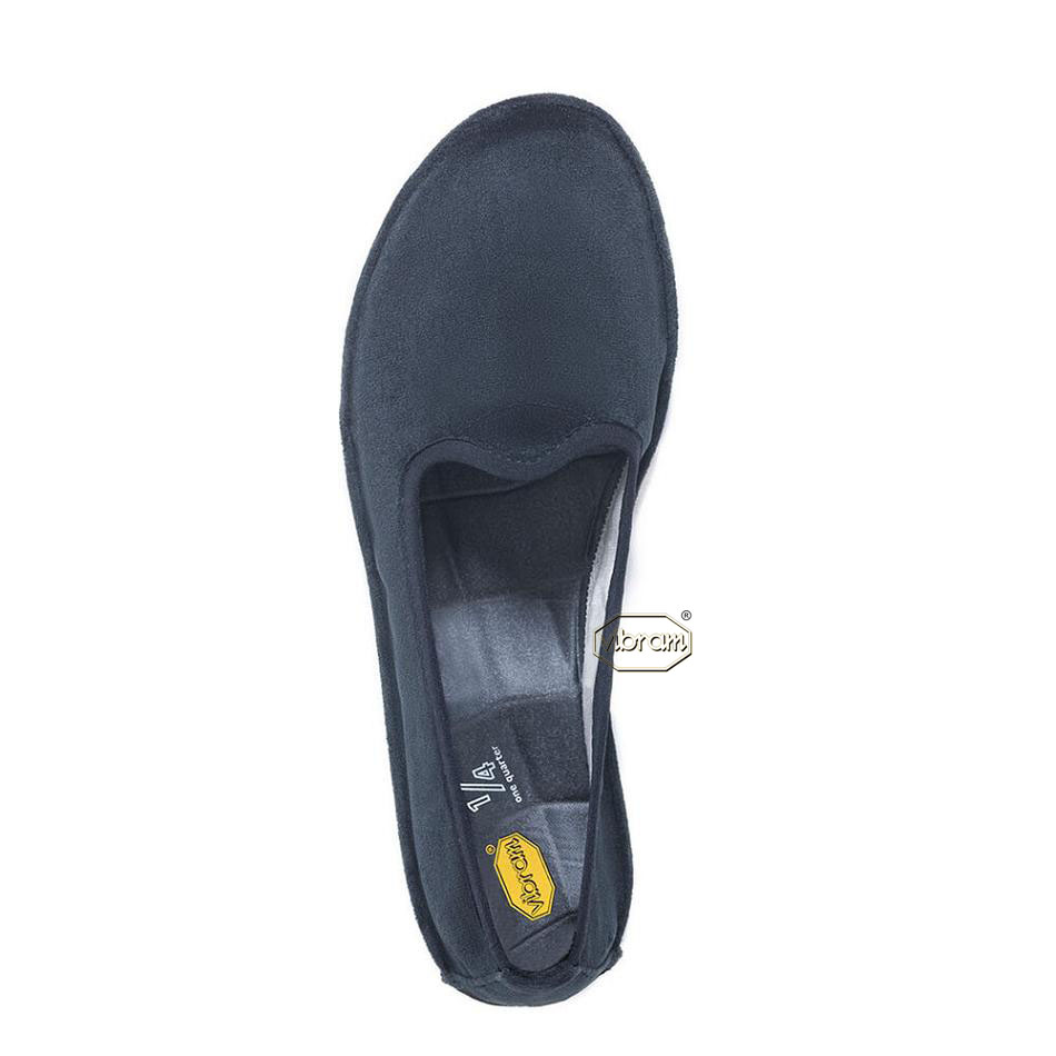 Women's Vibram One Quarter Velvet Shoes Black | CA_L17