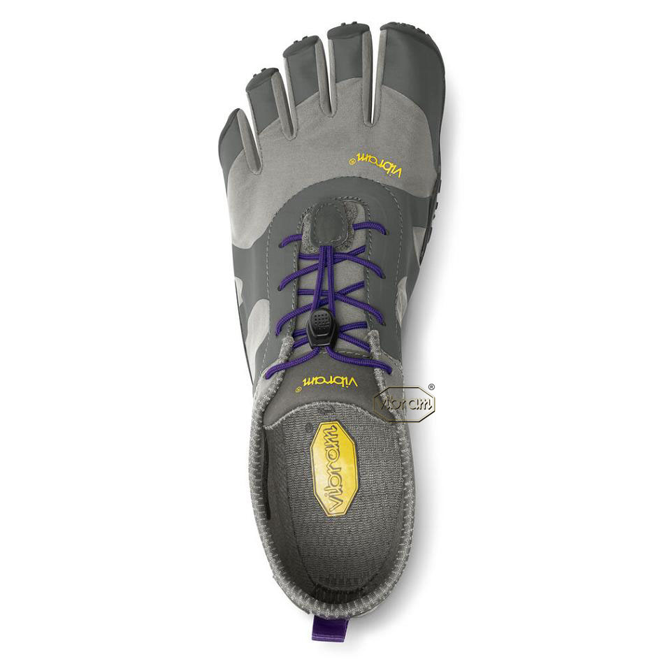 Women's Vibram V-Alpha Hiking Shoes Grey / Purple | CA_S31