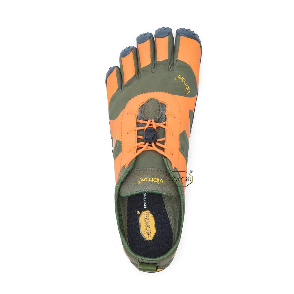 Women's Vibram V-Alpha Hiking Shoes Orange / Grey | CA_R25