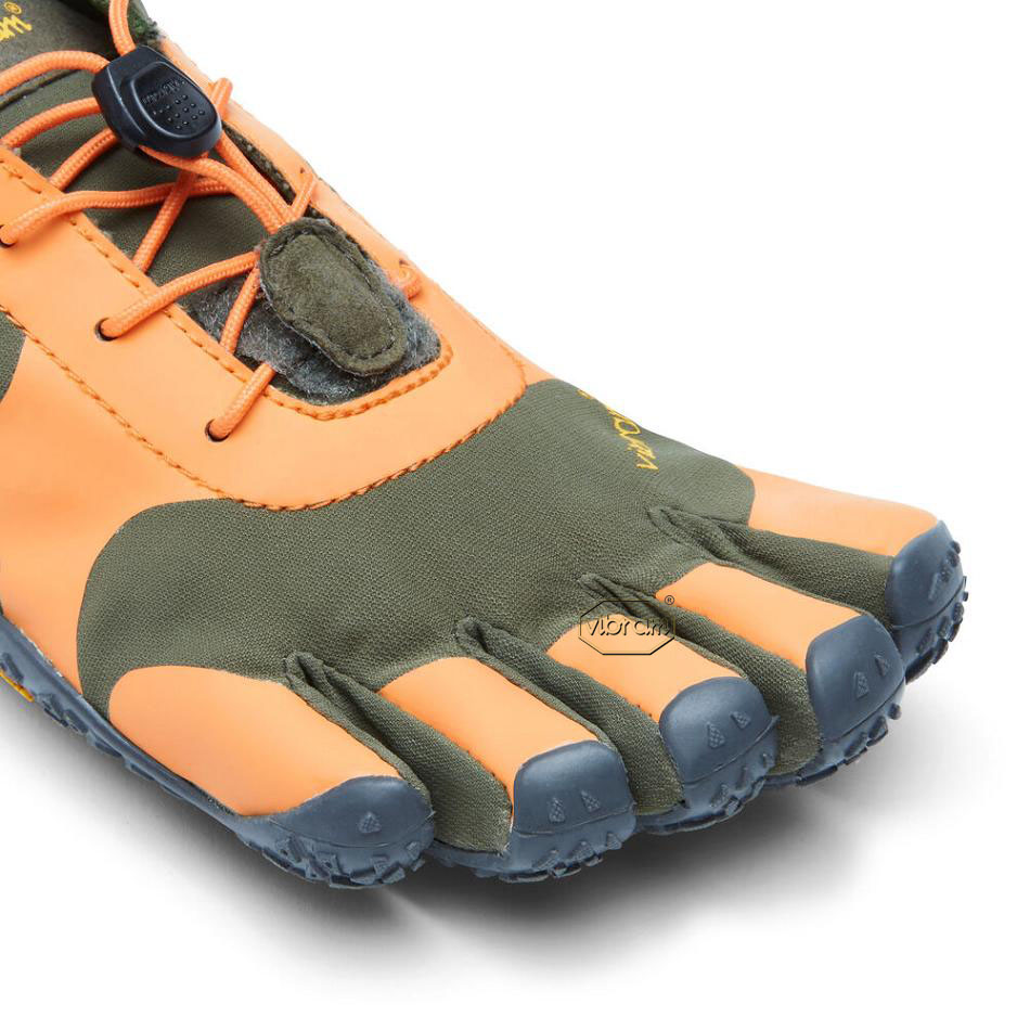 Women's Vibram V-Alpha Hiking Shoes Orange / Grey | CA_R25